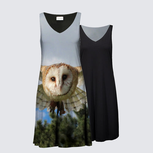 Reversible Dress - Snowy Owl